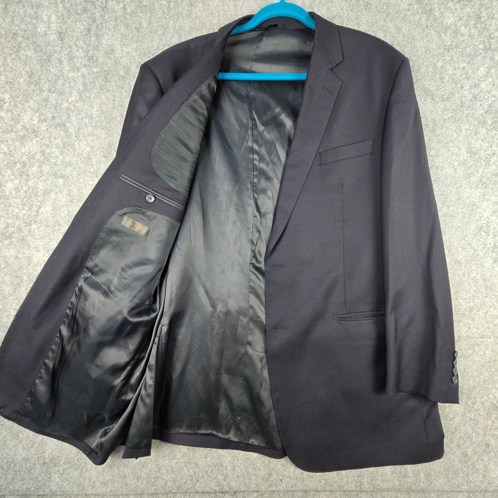 Baroni Blazer Mens 42XL Navy Blue Classico Super 150s Wool Two Button Jacket